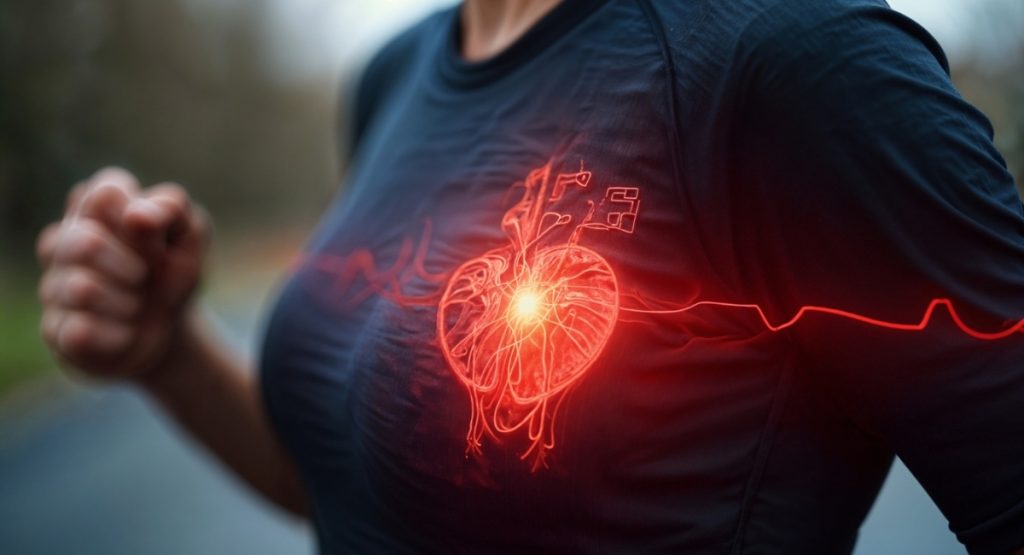 Τι συμβαίνει στο σώμα σου όταν σταματάς τη γυμναστική για μία εβδομάδα. Η εικόνα δείχνει μια προσομοίωση καρδιάς και μυών πάνω σε μία μπλούζα (freepik.com)